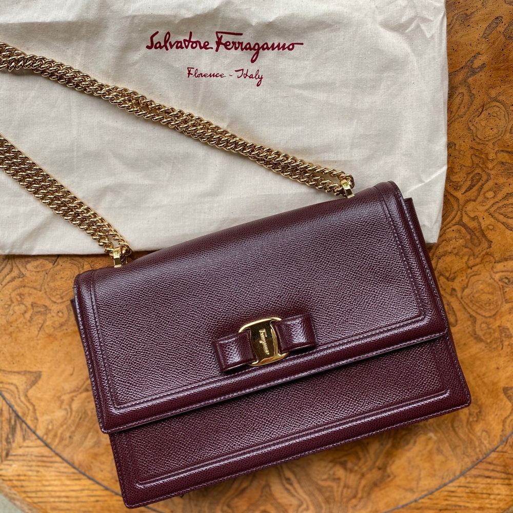 *Excellent* Ferragamo Ginny Vara Convertible Bag
